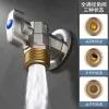 Precision copper Angle valve ball core fully open large flow thickened switch ball valve for cold and hot water gas water heaters details Picture